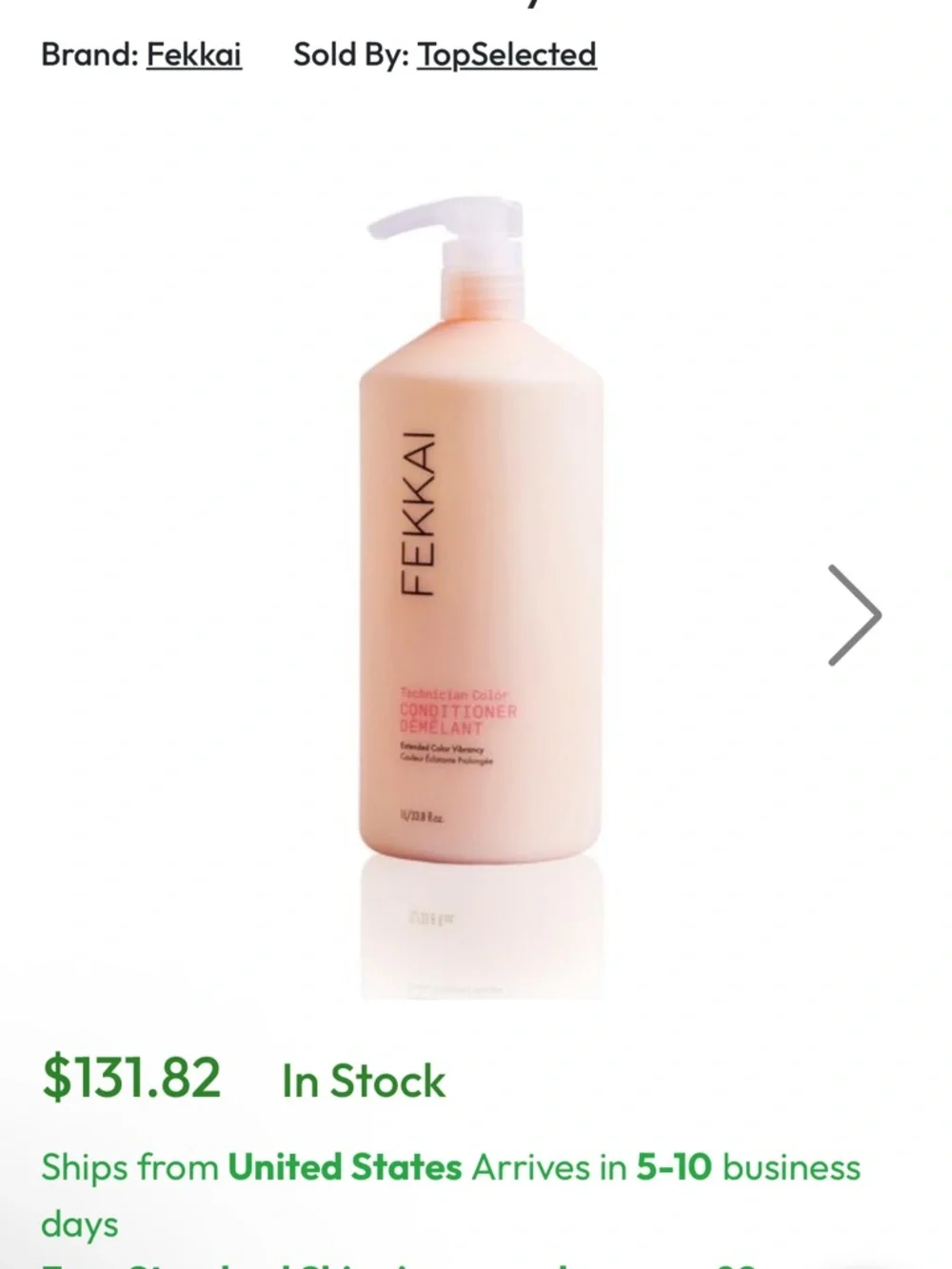 $65 Authentic FEKKAI Technician Color Conditioner  1L (33.8Fl OZ)